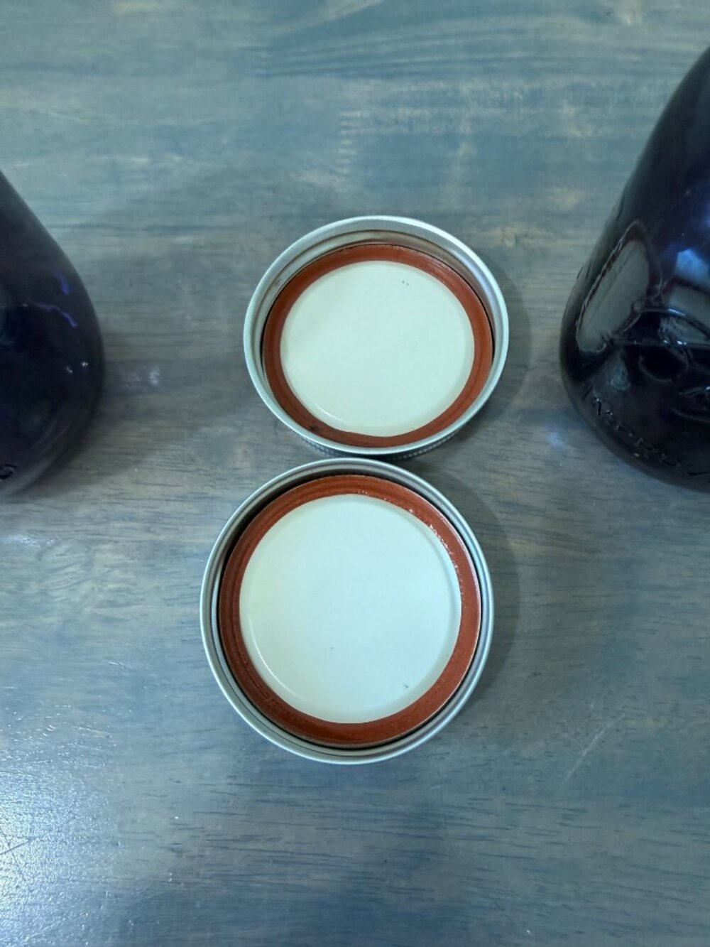 2 Ball Mason Jar Purple Improved 16 oz Jars With Lids American Heritage Collecti - Picture 6 of 10
